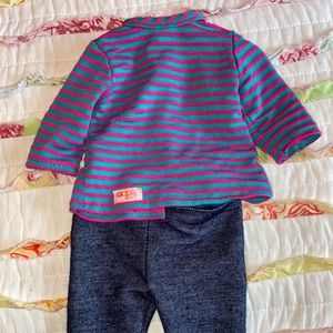 Our Generation Shirt and jean outfit